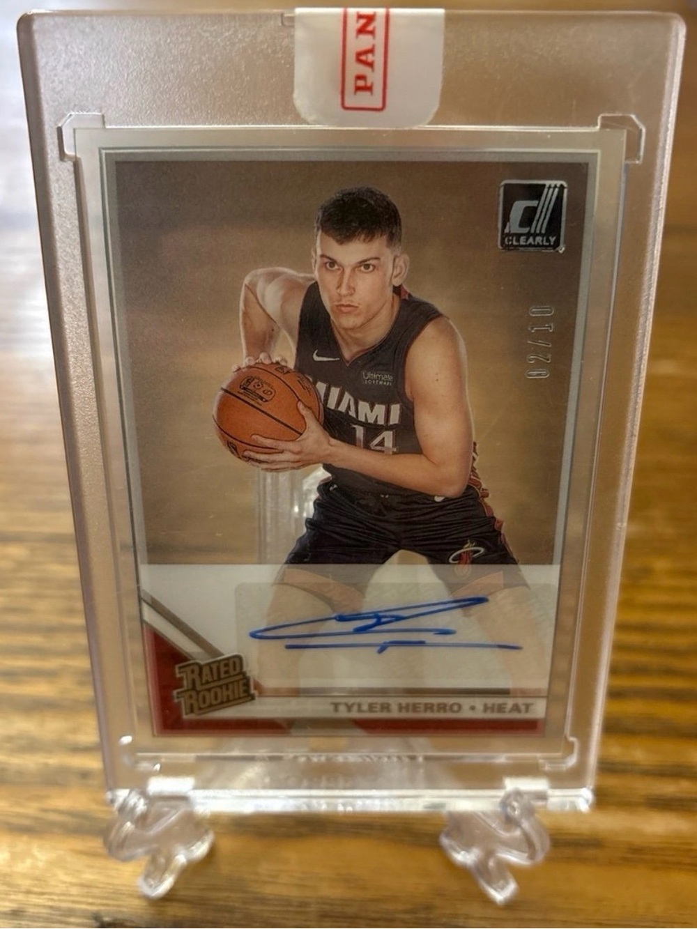Panini Tyler Herro Miami Heat Autograph Rookie Card 02/10